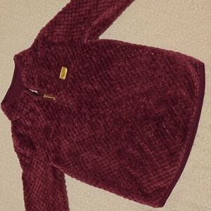 Juicy Couture Rich Burgundy Fleece Top